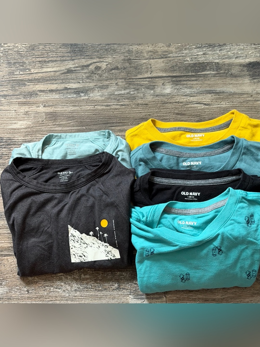 Lot of 6 Old Navy graphic print short sleeve t-shirts boys L 10-12 - Picture 12 of 15